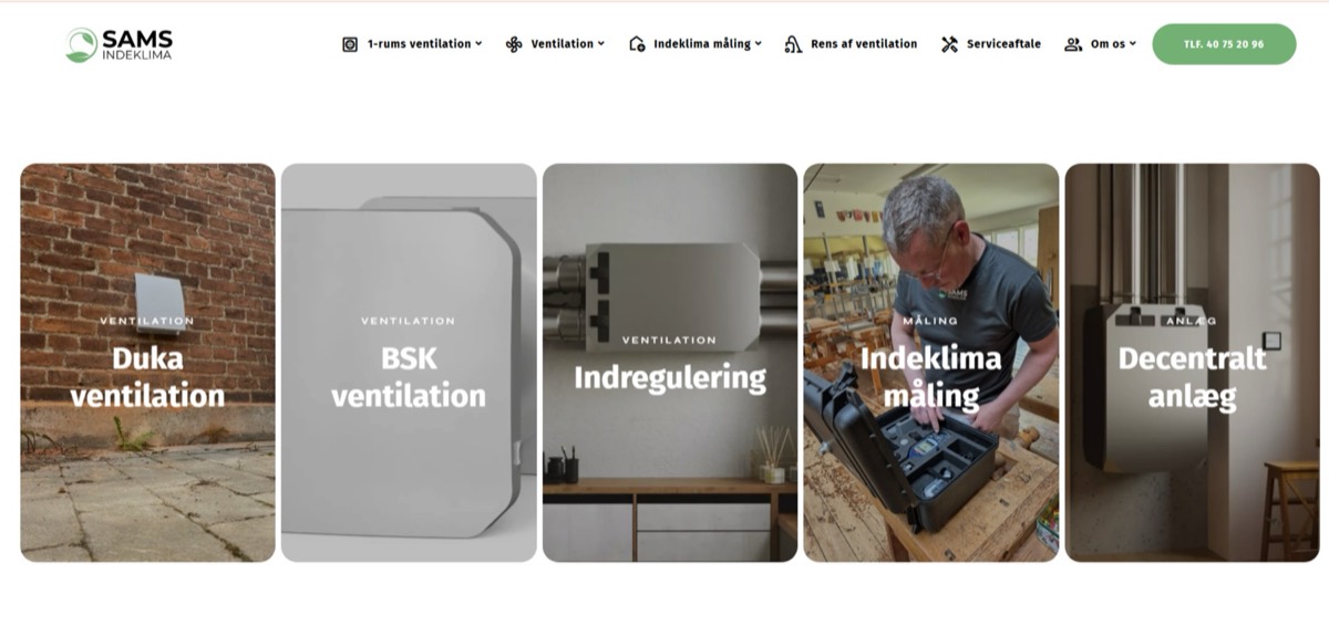 Sams Indeklima portfolio